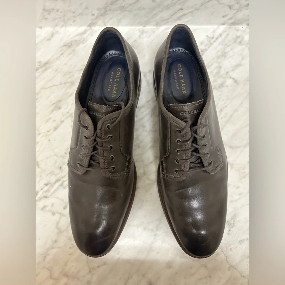 Cole Haan Men's Brown/grey Leather Dress Shoes
